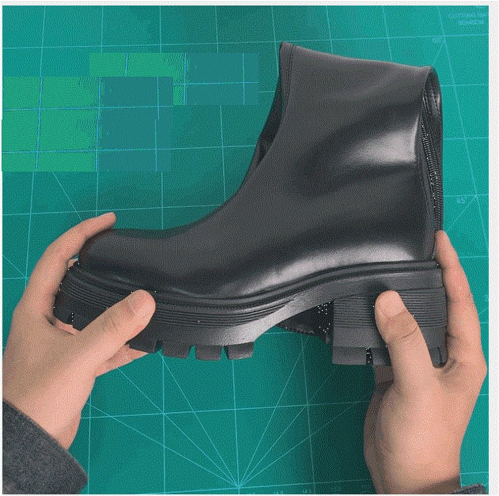Women's V Mouth Thick Bottom Boots - Elastic Knight Boots with High Heel for Autumn & Winter | Stylish & Comfortable Shoes for Casual Wear, Office & Night Out