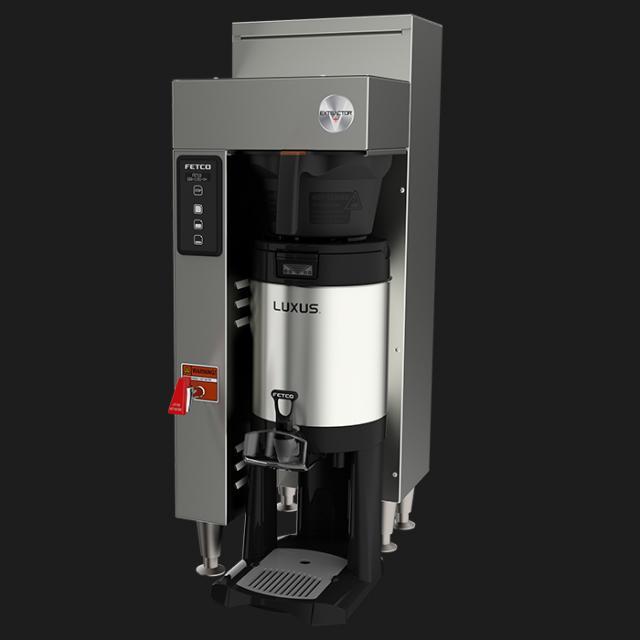 Fetco CBS 1151 V+ Commercial Single Cup Coffee Brewer - 2x3.0 kW/208-240V (Model E115151) - Perfect for Offices, Cafes & Restaurants
