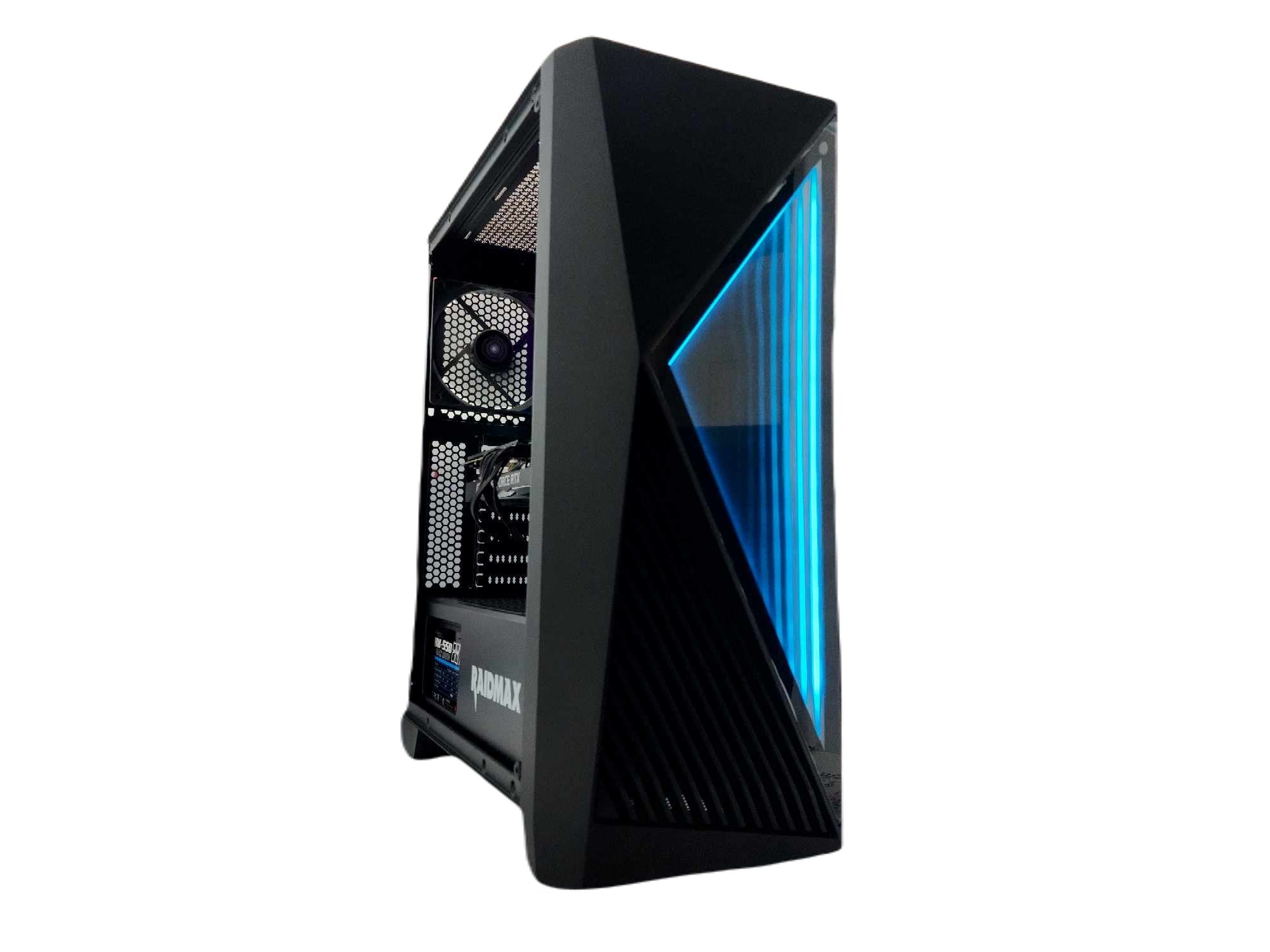 Custom Gaming PC Desktop Computer - AMD Ryzen 3 Quad Core, 500GB SSD, NVIDIA RTX 2060, 32GB RAM, Black (Model S811 A520) - Perfect for Esports, Streaming & High-Performance Gaming