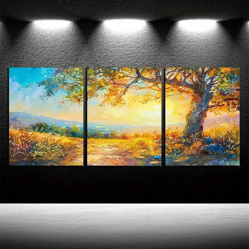3-Piece Charming Pastoral Canvas Wall Art Set - 50x70cm Framed Canvas Prints | High Quality Australian Made Wall Decor | Ready to Hang for Living Room, Bedroom & Office Decor