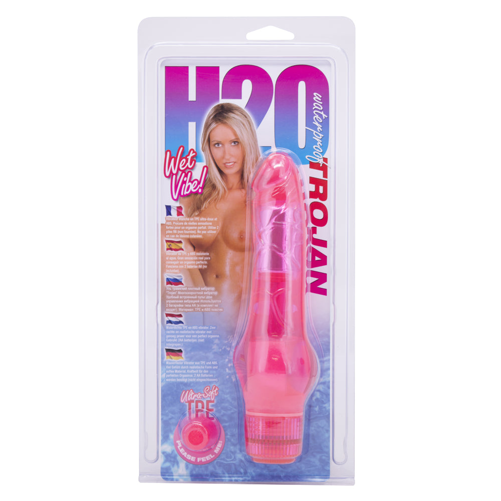 H2O Trojan Waterproof Vibrator - Waterproof & Rechargeable Adult Toy for Women - Perfect for Shower, Bath & Pool Play - Discreet & Powerful Pleasure