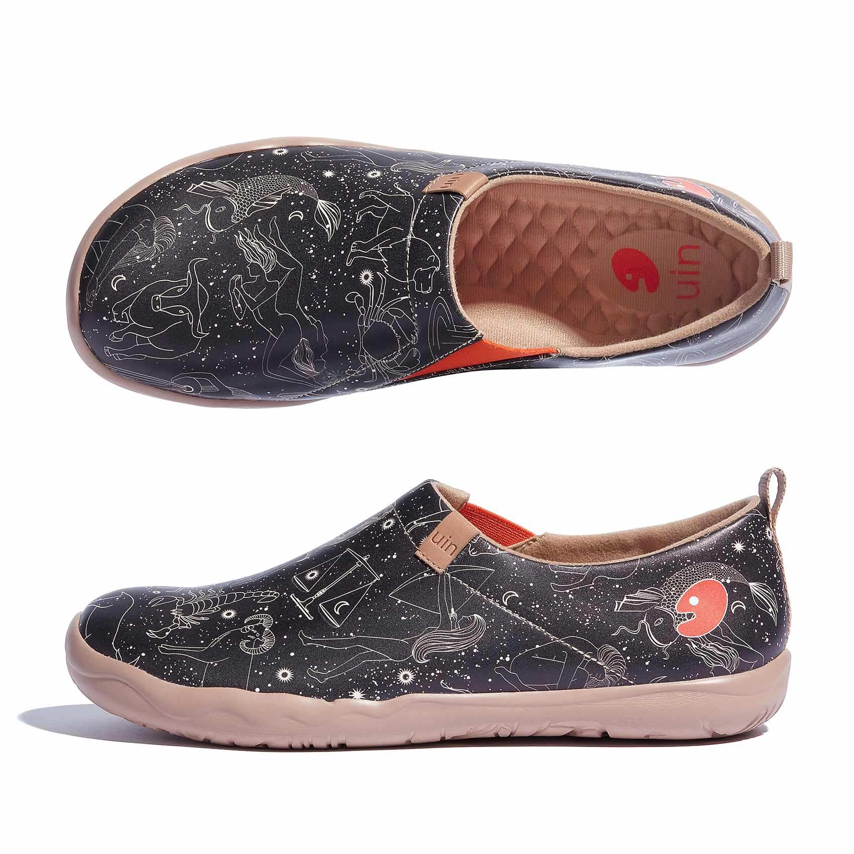 UIN Men's Slip-On Walking Shoes - Lightweight Travel Loafers with Microfiber Upper | Comfortable Casual Sneakers for Walking, Travel & Daily Wear