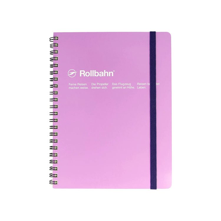 Delfonics Rollbahn A5 Notebook with Pockets - Stylish Planner for Work, School & Travel - Perfect for Organizing Notes, Sketches & Documents