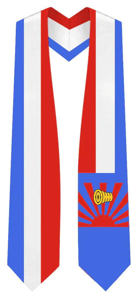 International Flag Graduation Stole - Multicolor Sash for Graduation Ceremony - Perfect for High School & College Commencement