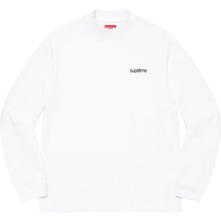 Supreme Mock Neck Long Sleeve Top - White Fall Winter 2022 Collection | Streetwear Fashion for Men & Women | Perfect for Casual Outfits & Layering
