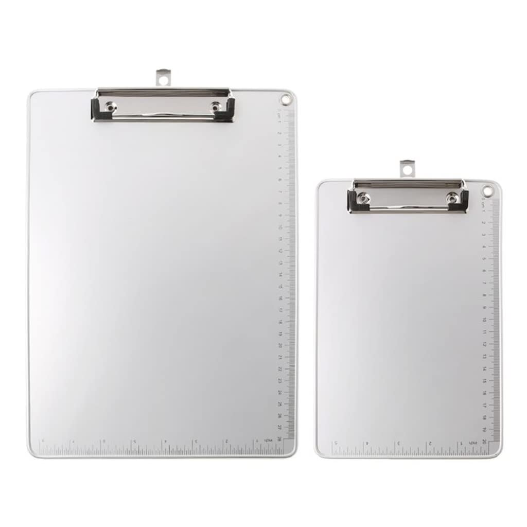 Portable A4/A5 Aluminum Alloy Clip Board with Anti-Slip Surface - Lightweight Writing Hardboard for Office, School & Travel - Perfect for Note Taking, Document Signing & Field Work (Size: A4)