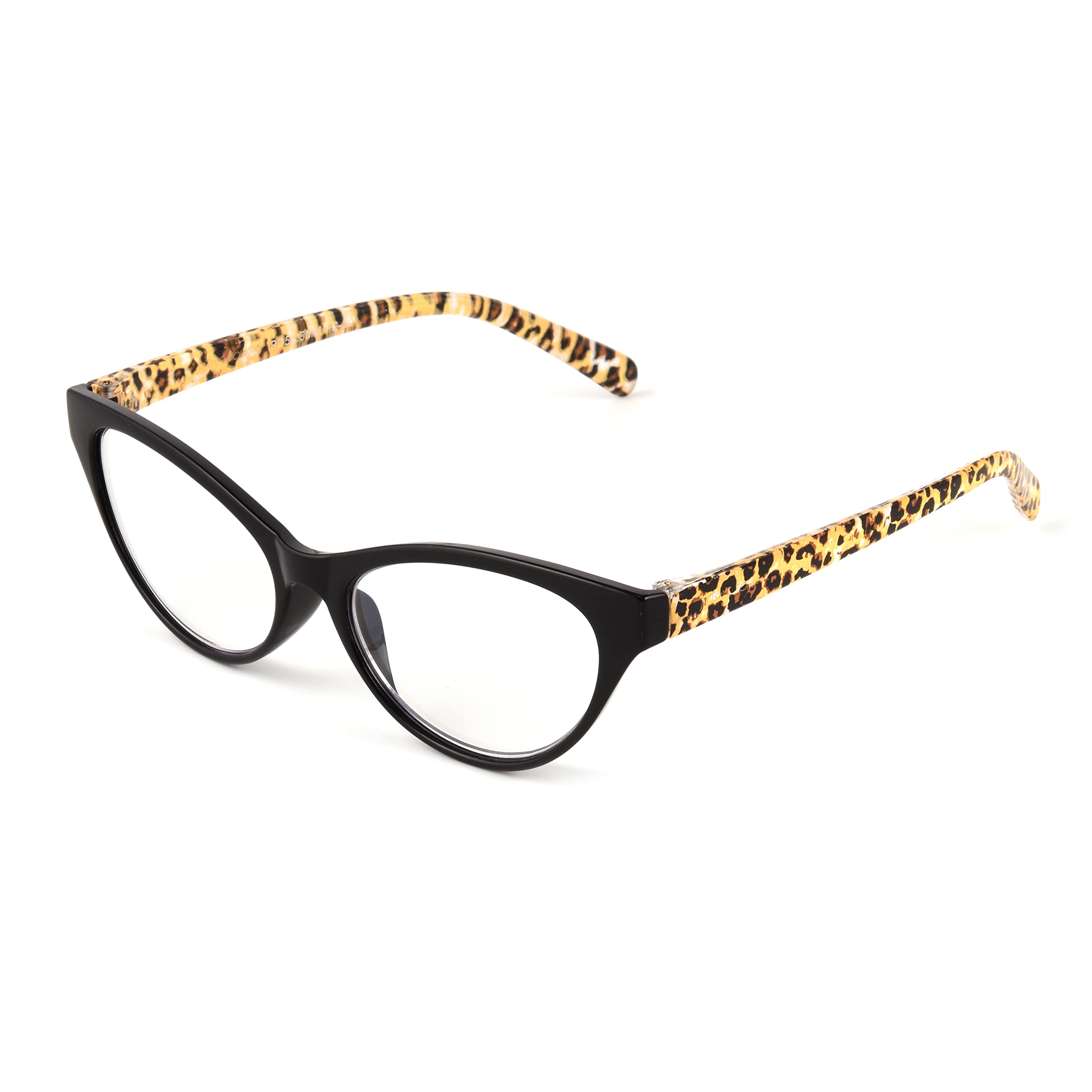 Betsey Johnson Women's Kai Blue Light Blocking Glasses - Cheetah Print, 40mm, Anti-Eye Strain for Computer & Screen Use - Perfect for Office, Gaming & Reading