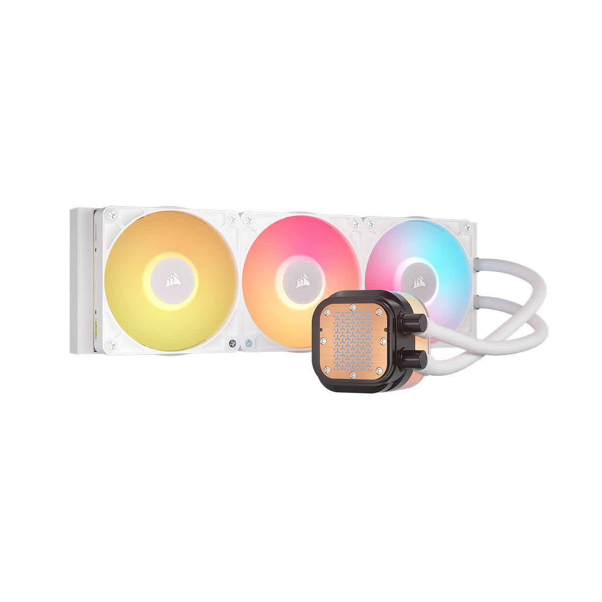 Corsair iCUE Link Titan 360 RX LCD White AIO Liquid CPU Cooler - 360mm RGB Water Cooling System with LCD Display - Perfect for Gaming PCs and High-Performance Workstations