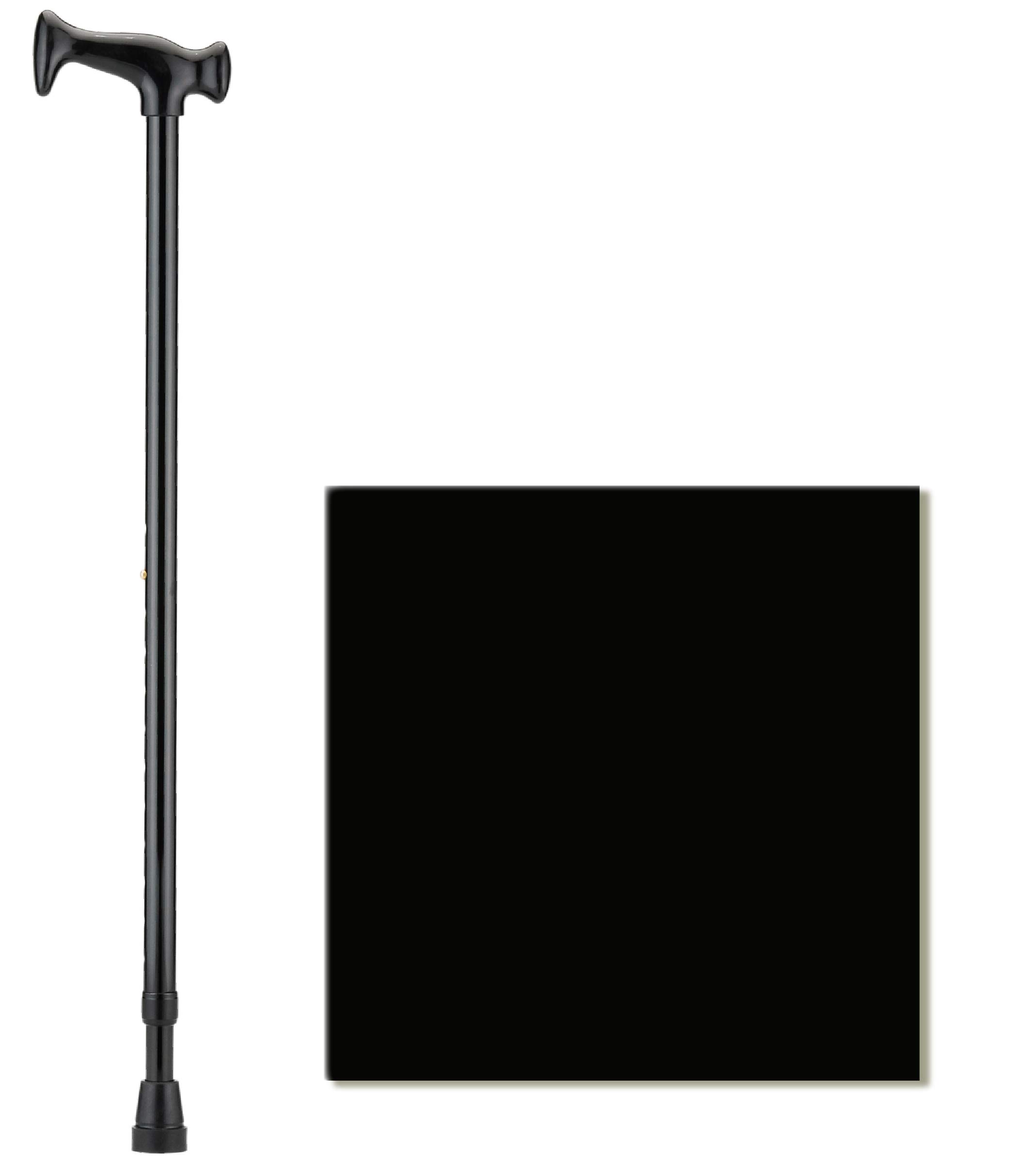 Premium NOVA Designer Walking Cane with Ergonomic T-Grip Handle - Lightweight Adjustable Walking Stick for Seniors & Mobility Support - Ideal for Daily Use, Travel & Outdoor Activities (Black)