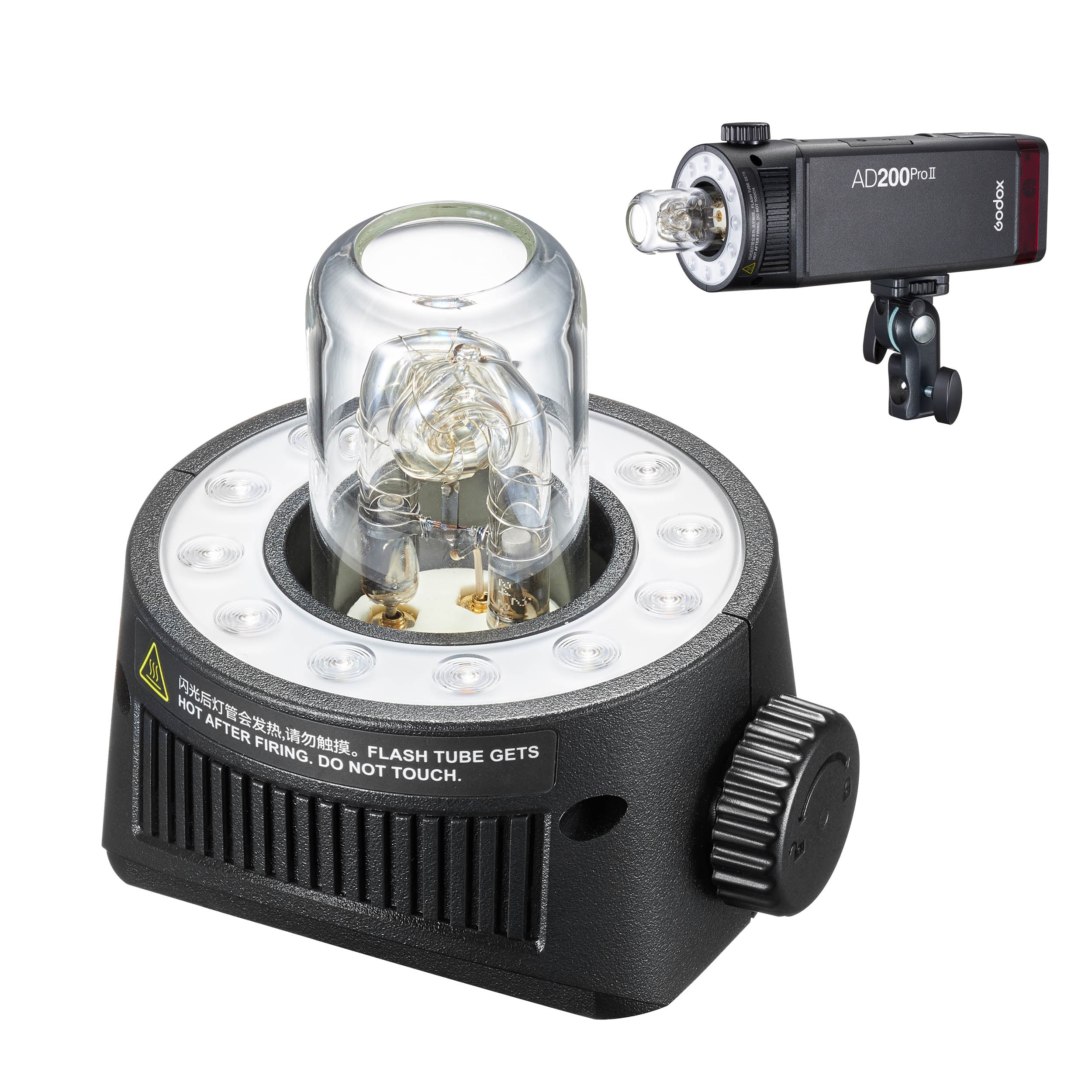Godox AD200Pro II H200JII Replacement Bare Bulb Flash Head - Professional Studio Strobe Light for Photography, Portrait & Product Shooting