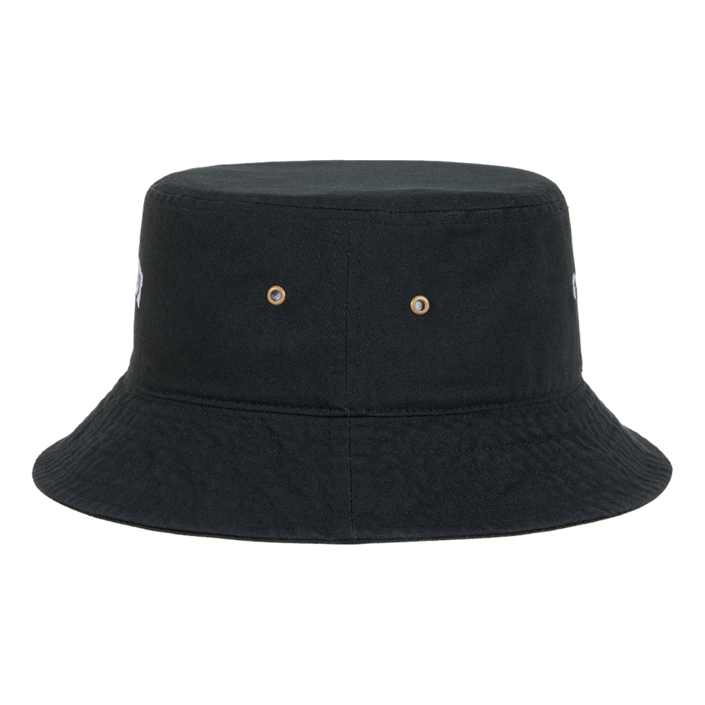 FORKICKS FKK X LFYT Bucket Hat for Men & Women - Stylish Adjustable Cotton Black Sun Hat for Outdoor, Beach, and Casual Wear