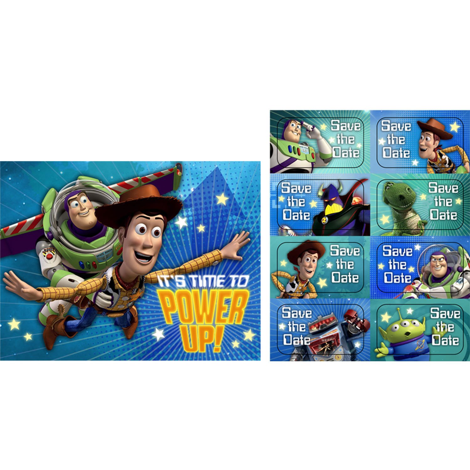 Toy Story Birthday Party Invitations - Set of 8 - Perfect for Kids' Birthday Parties, Themed Events & Disney Movie Nights