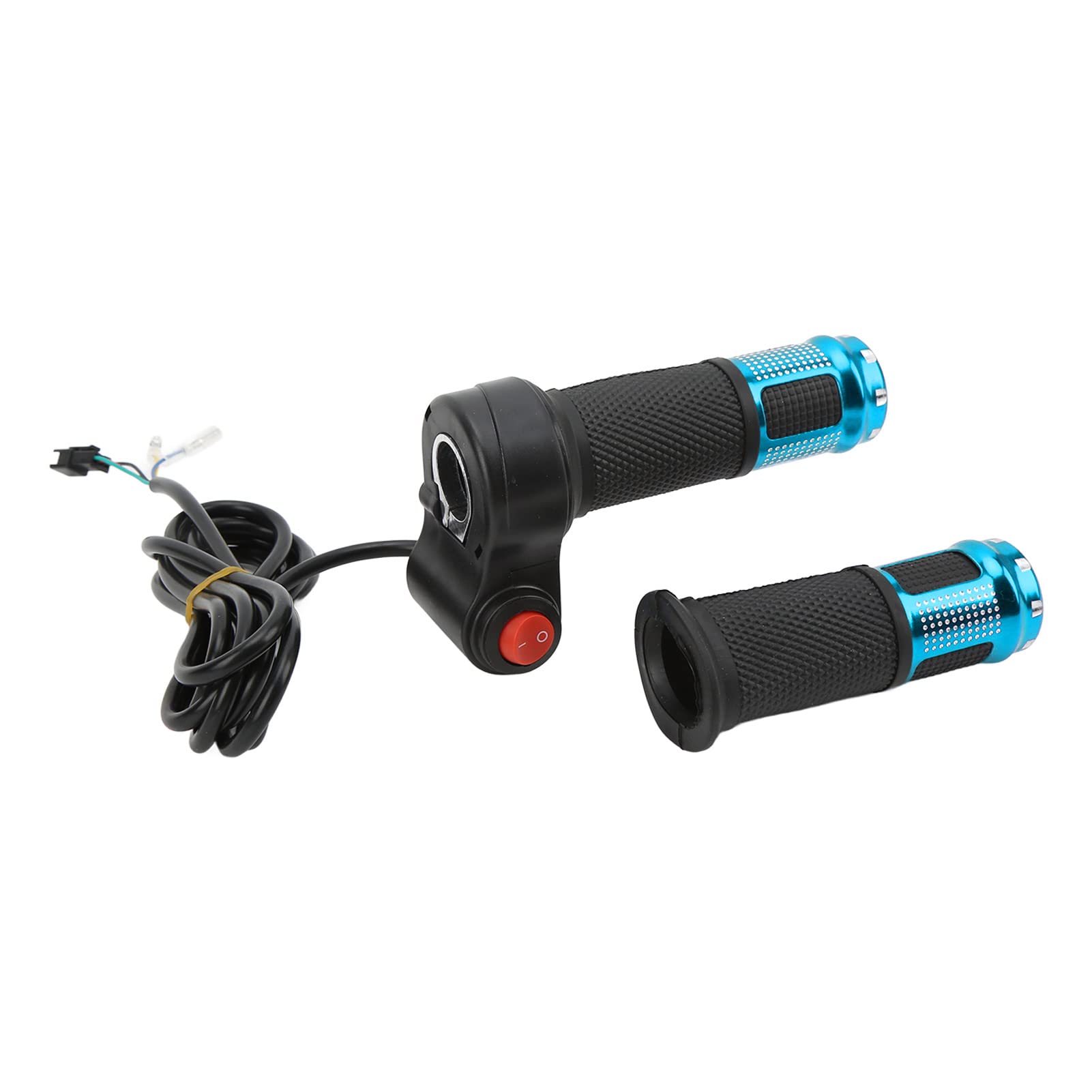 Universal 5-Wire Linear Hall Bike Throttle Handle - Automatic Identification for Electric Scooters & E-Bikes (Blue) | Perfect for Commuting, Off-Road Adventures & Urban Transportation
