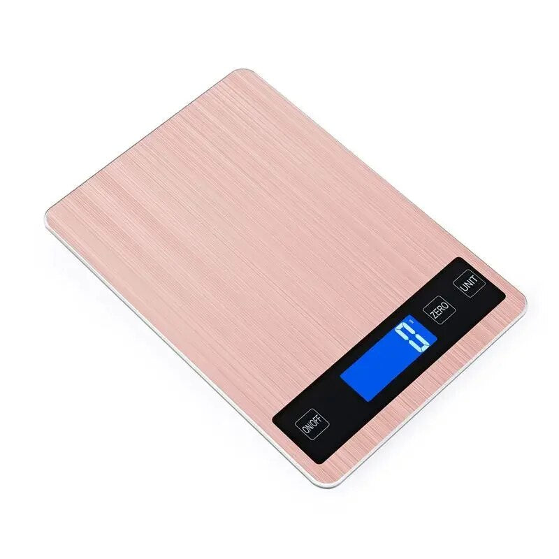 ANYCO Anygleam 10Kg Stainless Steel Digital Kitchen Food Scale (Rose Gold) - Precise Measuring for Baking, Cooking, and Portion Control