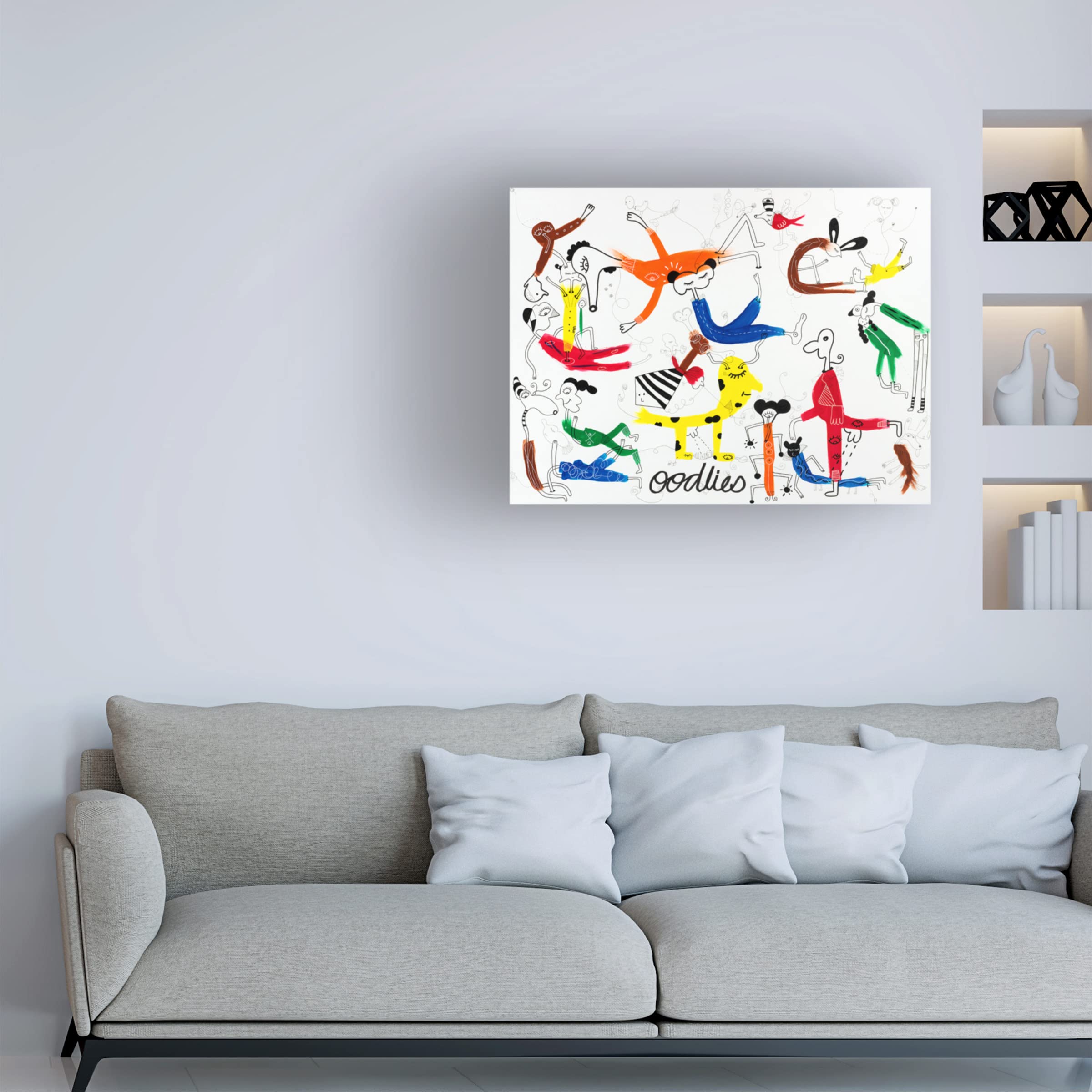 Trademark Fine Art 'I Know I'm Dreaming' Canvas Wall Art by Oodlies - Modern Abstract Painting for Living Room, Bedroom & Office Decor
