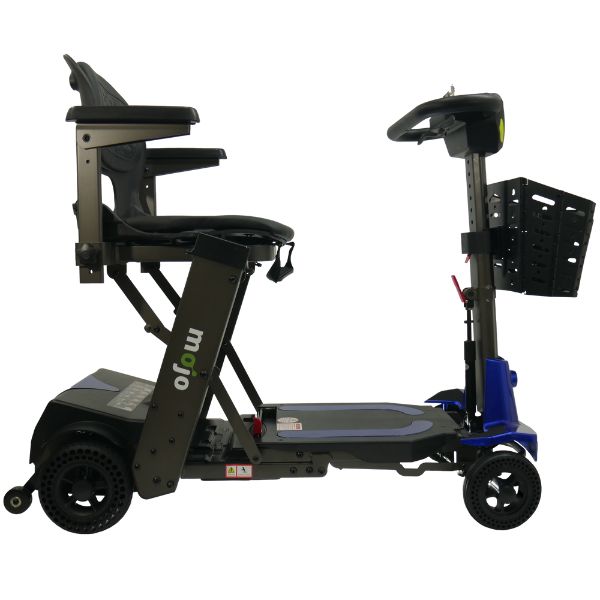 Mojo Manual Folding Scooter - Lightweight & Portable Mobility Aid for Adults & Seniors - Perfect for Travel, Shopping & Outdoor Activities