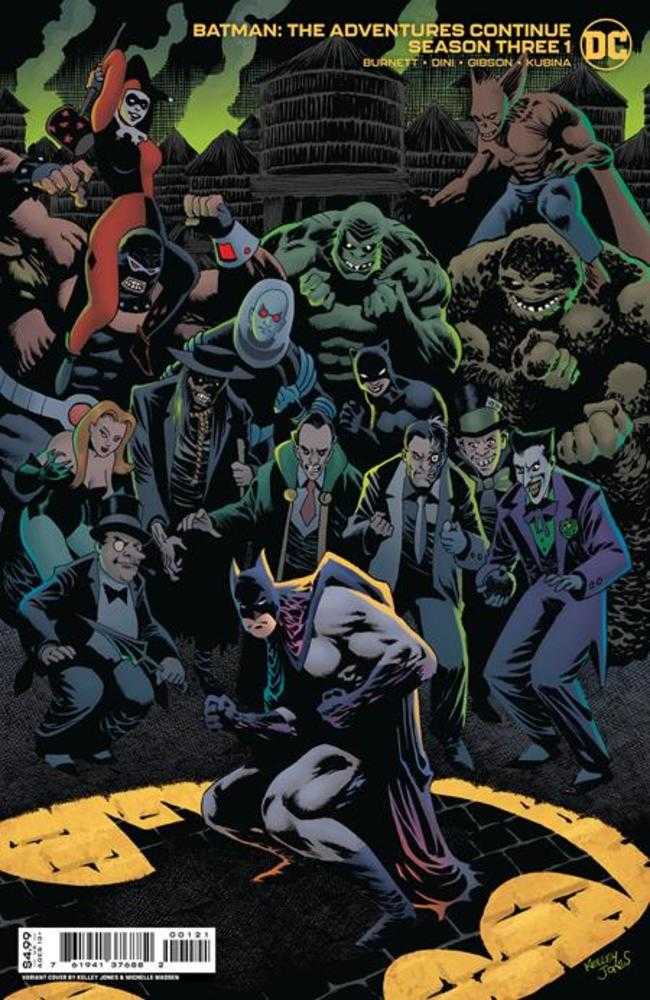 Batman The Adventures Continue Season 3 #1 (Of 7) Cover B Kelley Jones Card Stock Variant - DC Comics Graphic Novel for Collectors & Fans - Perfect for Comic Book Displays & Batman Merchandise Collections