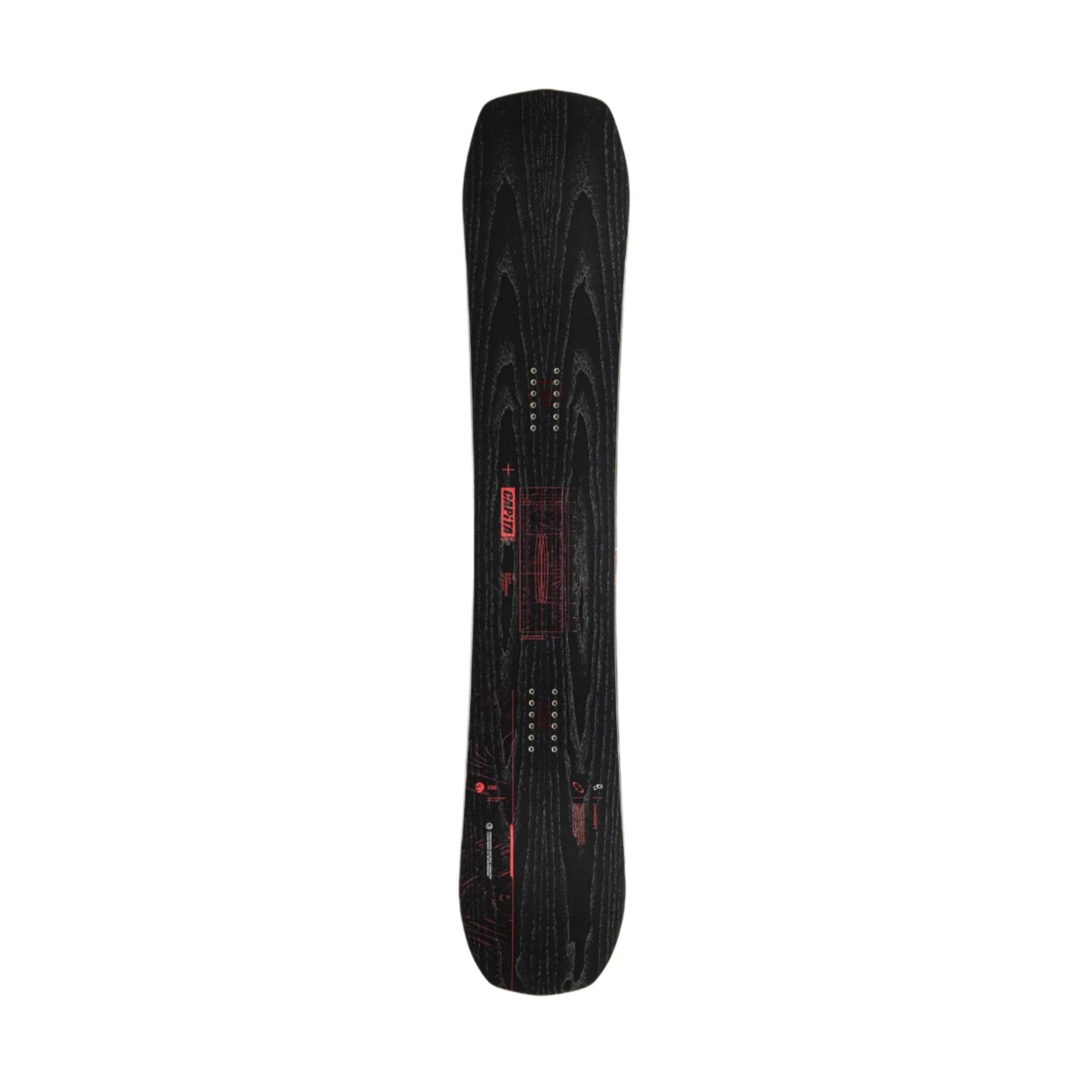 Capita Black Snowboard Of Death 2025 - Premium Freeride Snowboard for Powder & Backcountry - Perfect for Advanced Riders & Mountain Adventures