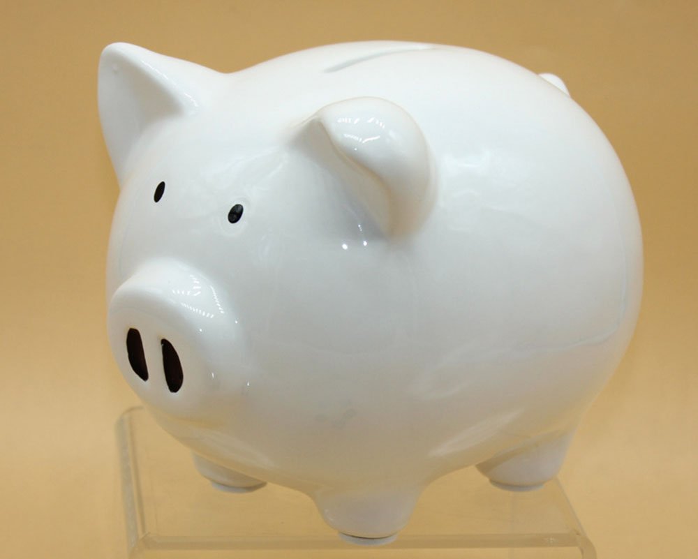 Personalized Ceramic Piggy Bank - Kids Savings Coin Bank for Nursery Decor & Baby Girl Gifts | Home & Party Use