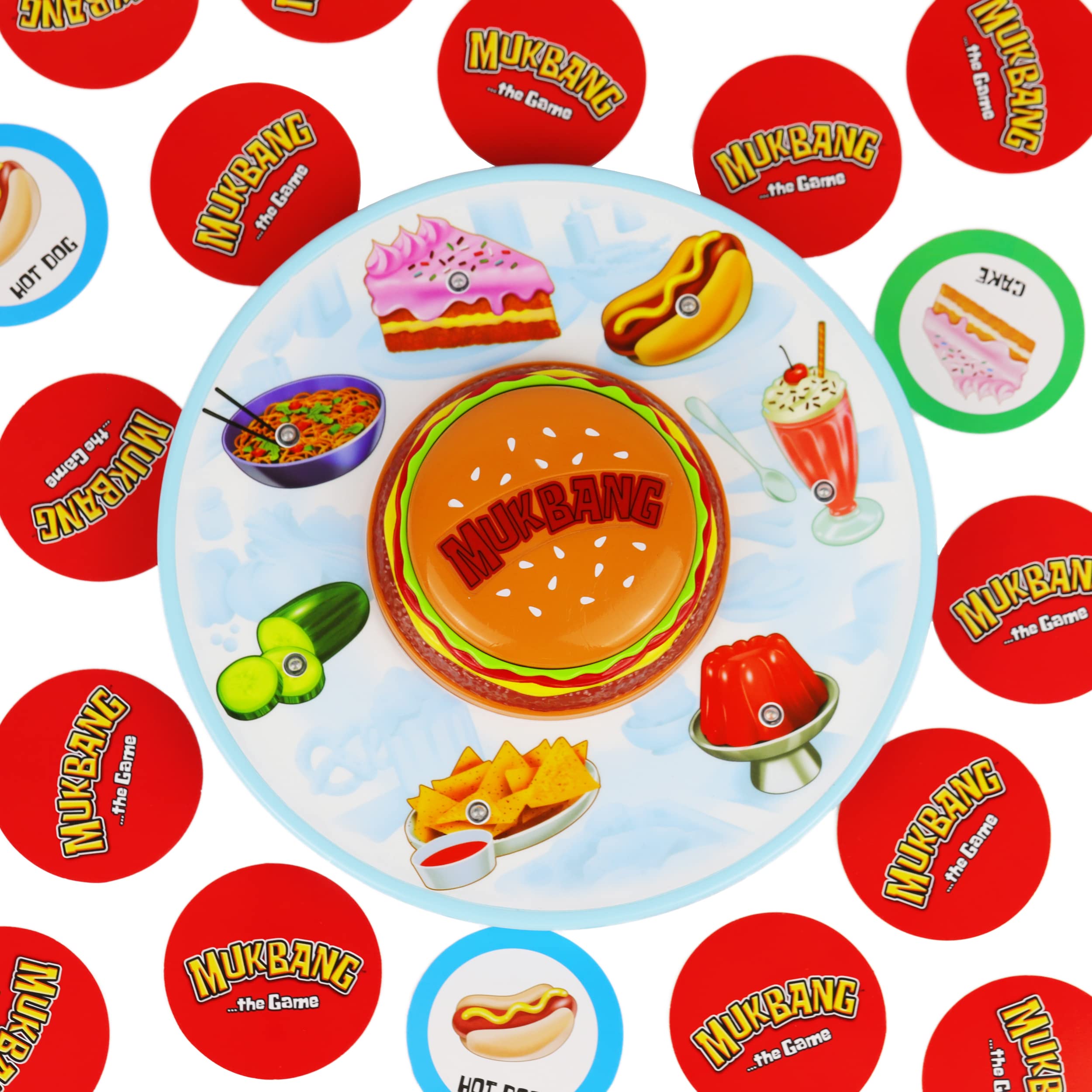 Far Out Toys MUKBANG Electronic Food Sound Memory Game - Match 35 Food Cards to Mukbang Sounds (Slurp, Crunch, Belch) - Fun Family Game for Parties & Indoor Activities