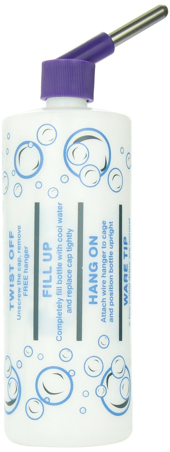 Best Small Pet Water Bottle - 32oz Leak-Proof & Durable for Hamsters, Rabbits & Guinea Pigs - Perfect for Cages, Travel & Outdoor Use