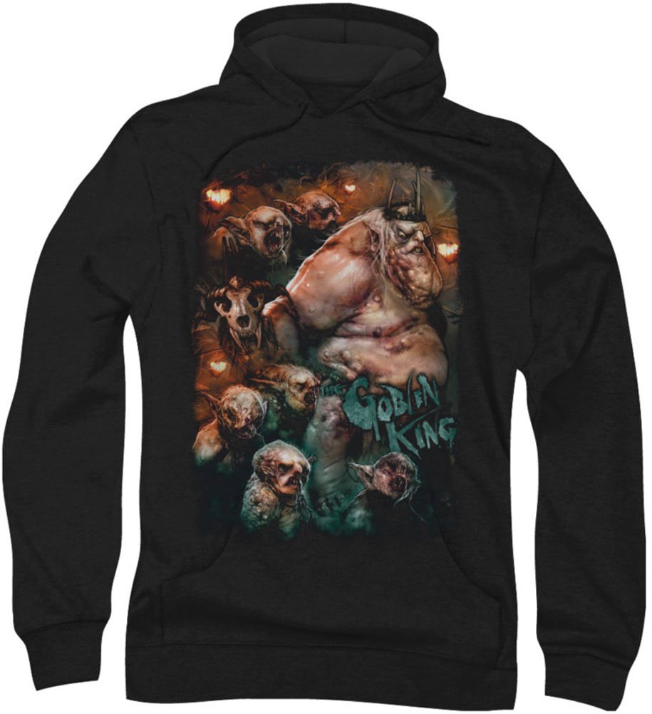 The Hobbit - Men's Goblin King Hoodie | Lord of the Rings Inspired Costume & Cosplay | Perfect for Halloween, Comic Con & Fantasy Events