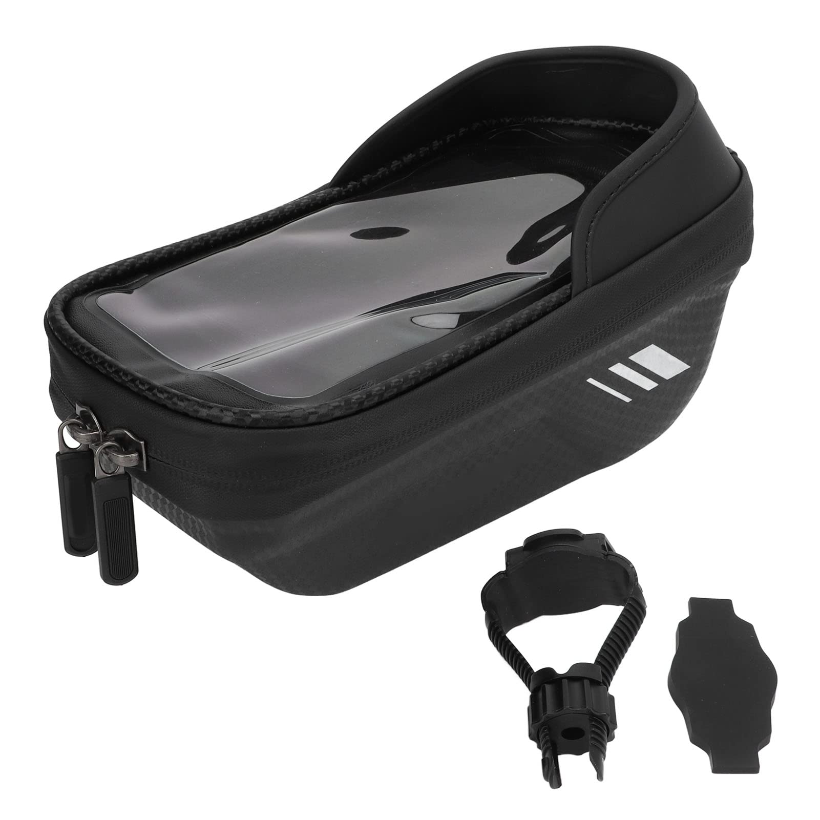 **Waterproof Bike Phone Holder for 7in Phones - EVA & TPU Durable Handlebar Bag with Sun Visor & Sensitive Touch Screen - Ideal for Cycling, Commuting & Outdoor Adventures**
