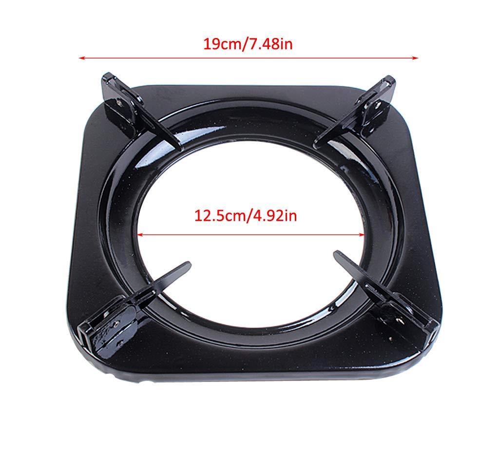 Wok Support Ring for Gas Stove - Heavy Duty Square Cooktop Trivet, Pot & Pan Holder Stand, Universal Stove Accessory for Woks, Milk Pots & Kitchen Cookware - Perfect for Stir-Frying, Boiling & Sauteing