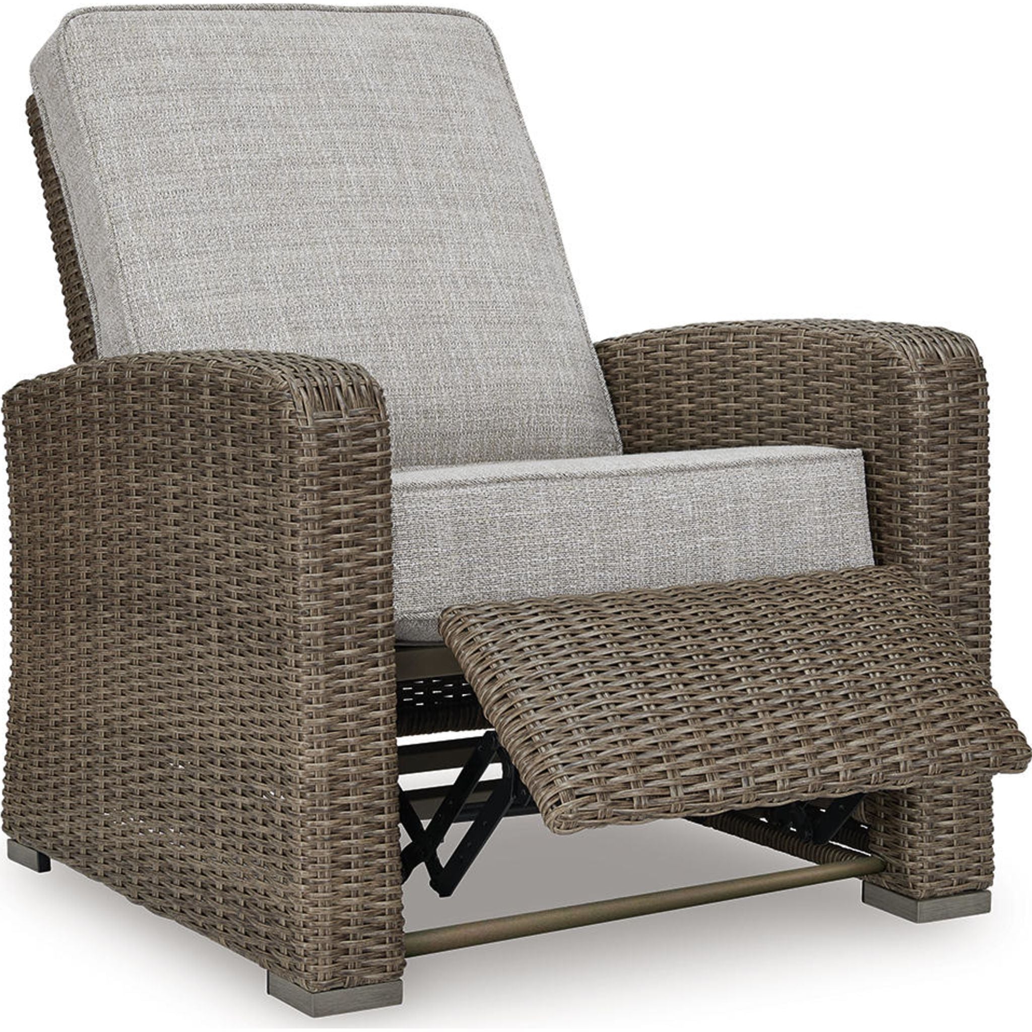 Beachcroft Outdoor Recliner Chair - Adjustable Patio Lounge Chair with Cushion, Waterproof & UV Resistant - Perfect for Poolside, Backyard, Beach Relaxation