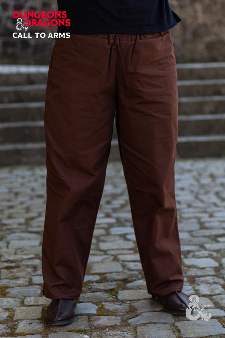 Dungeons & Dragons Rogue Pants - Brown Medieval Fantasy RPG Costume for LARP, Cosplay & Tabletop Gaming