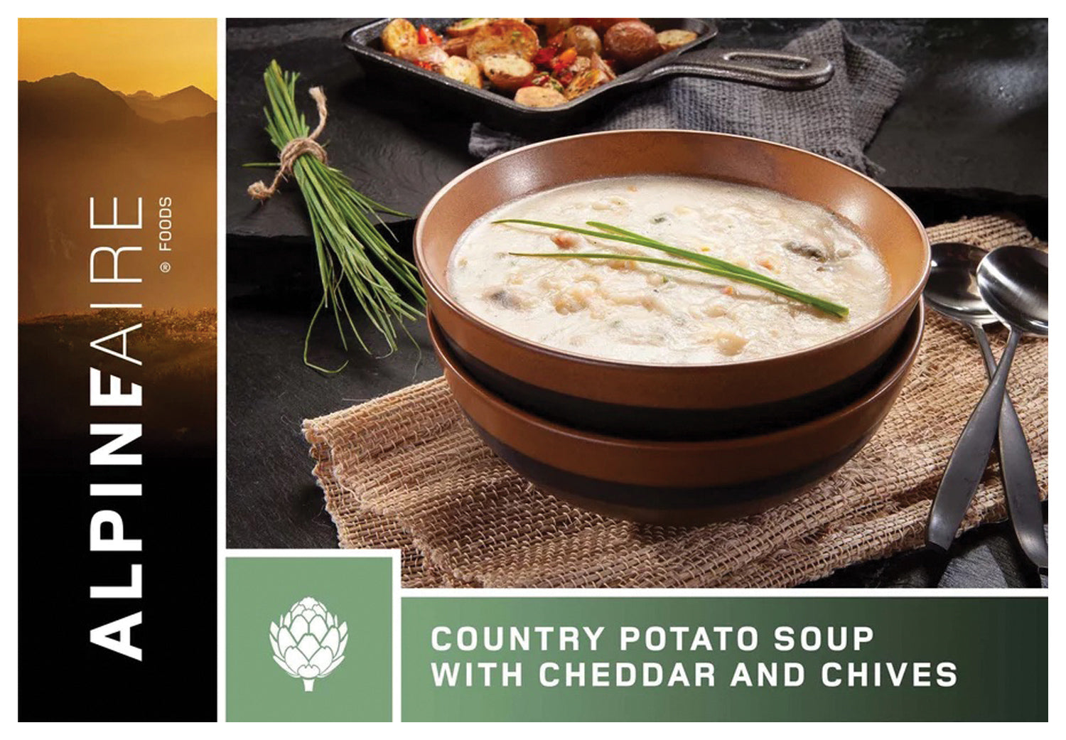 Alpine Aire Country Potato Soup Mix - Hearty & Delicious Instant Soup Powder for Camping, Hiking & Emergency Food Storage - Gluten-Free & Easy to Prepare