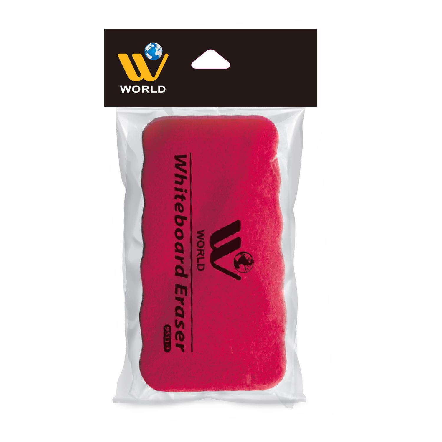 WBM World Whiteboard Eraser Set - 36 Pack Red Dry Erase Markers Cleaners for Classroom, Office & Home Use - Ideal for Whiteboards, Glass Boards & Magnetic Boards