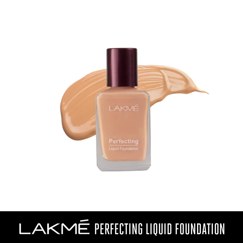 Lakmé Perfecting Liquid Foundation - Marble Shade, Waterproof Full Coverage Long Lasting Makeup with Vitamin E | Lightweight Oil-Free Formula for Dewy Glow Finish (27ml) & Face It Compact (9g) - Ideal for Daily Wear, Special Occasions, and Photography
