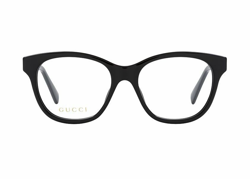 Gucci GG 0923O 001 Black Square Women's Eyeglasses with Interlocking Logo – Stylish Designer Frames for Women, Perfect for Work, Reading & Fashion Accessories