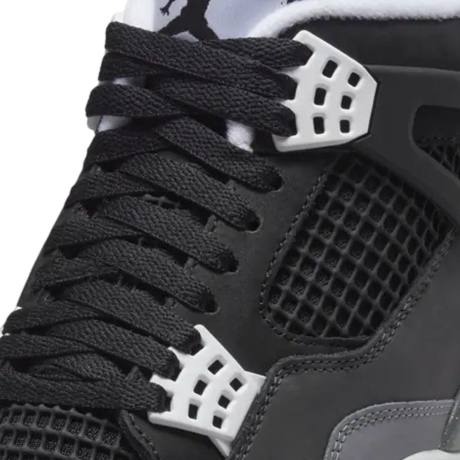 Air Jordan 4 Retro Fear Black White Anthracite Black Basketball Shoes - Men's High-Top Sneakers for Streetwear & Casual Style