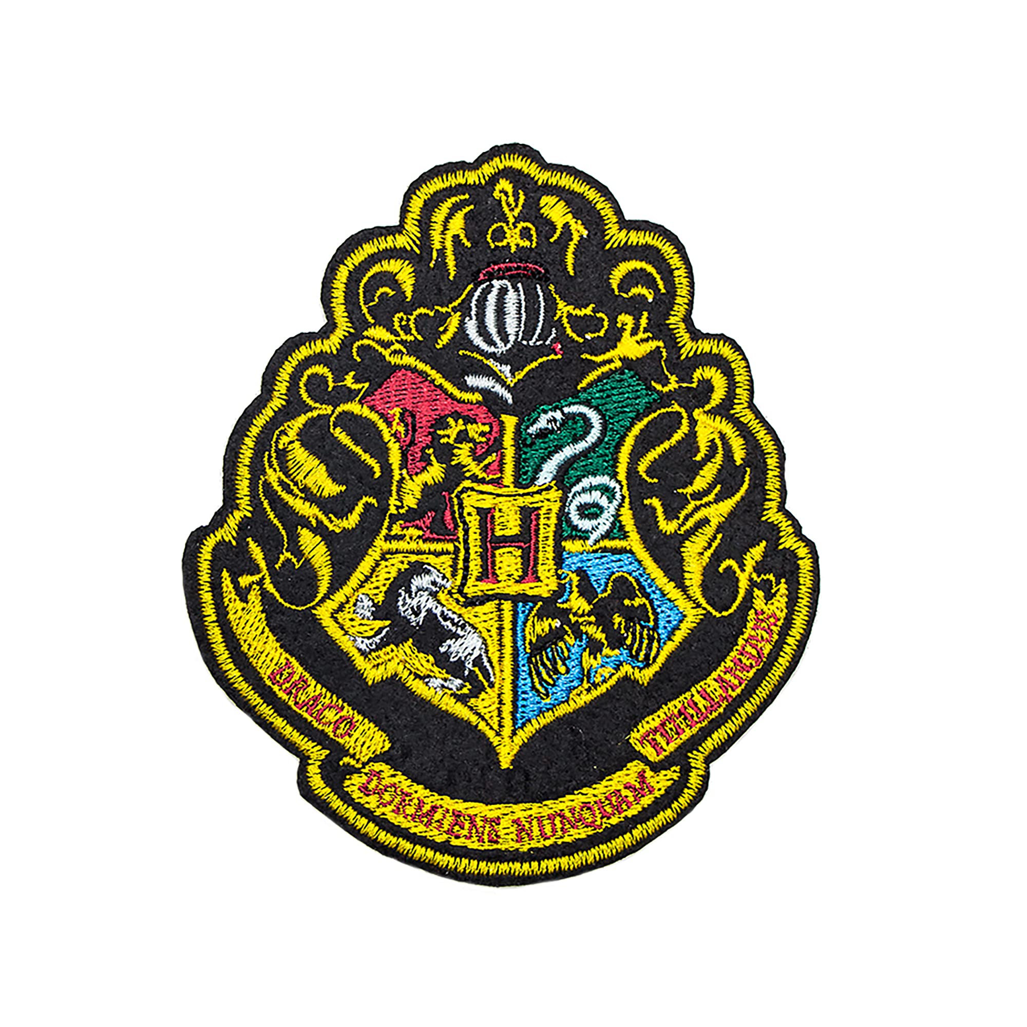 Official Licensed Harry Potter Hogwarts Crest Iron-On Patch - Cinereplicas Deluxe Embroidered Badge for Backpacks, Jackets & DIY Crafts