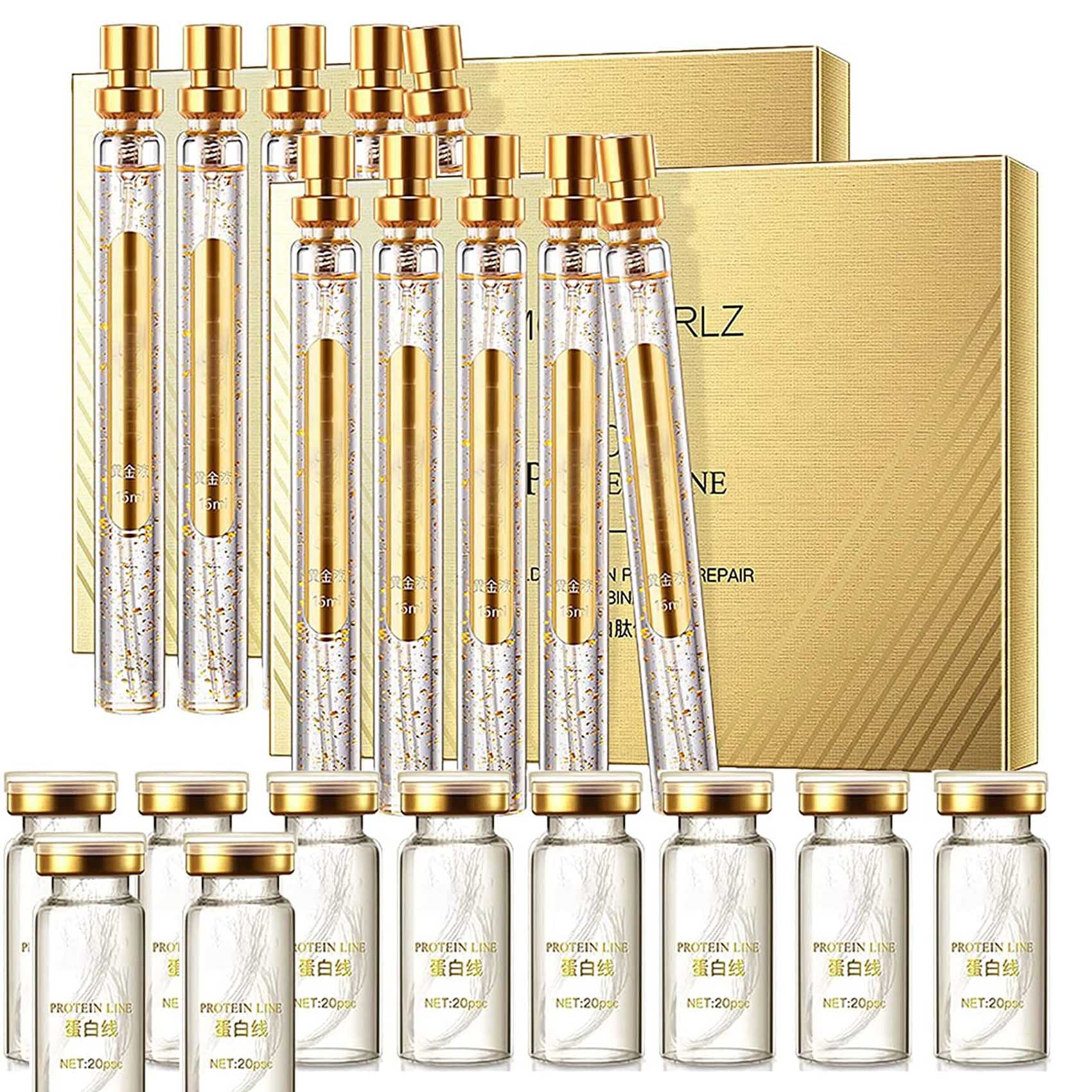 Absorbable Collagen Threads for Face Lift - Invisible Korean Soluble Protein Threads for Wrinkles & Skin Tightening, Glycerin Facial Treatment (10 Set) - Perfect for At-Home Anti-Aging & Non-Surgical Facelift