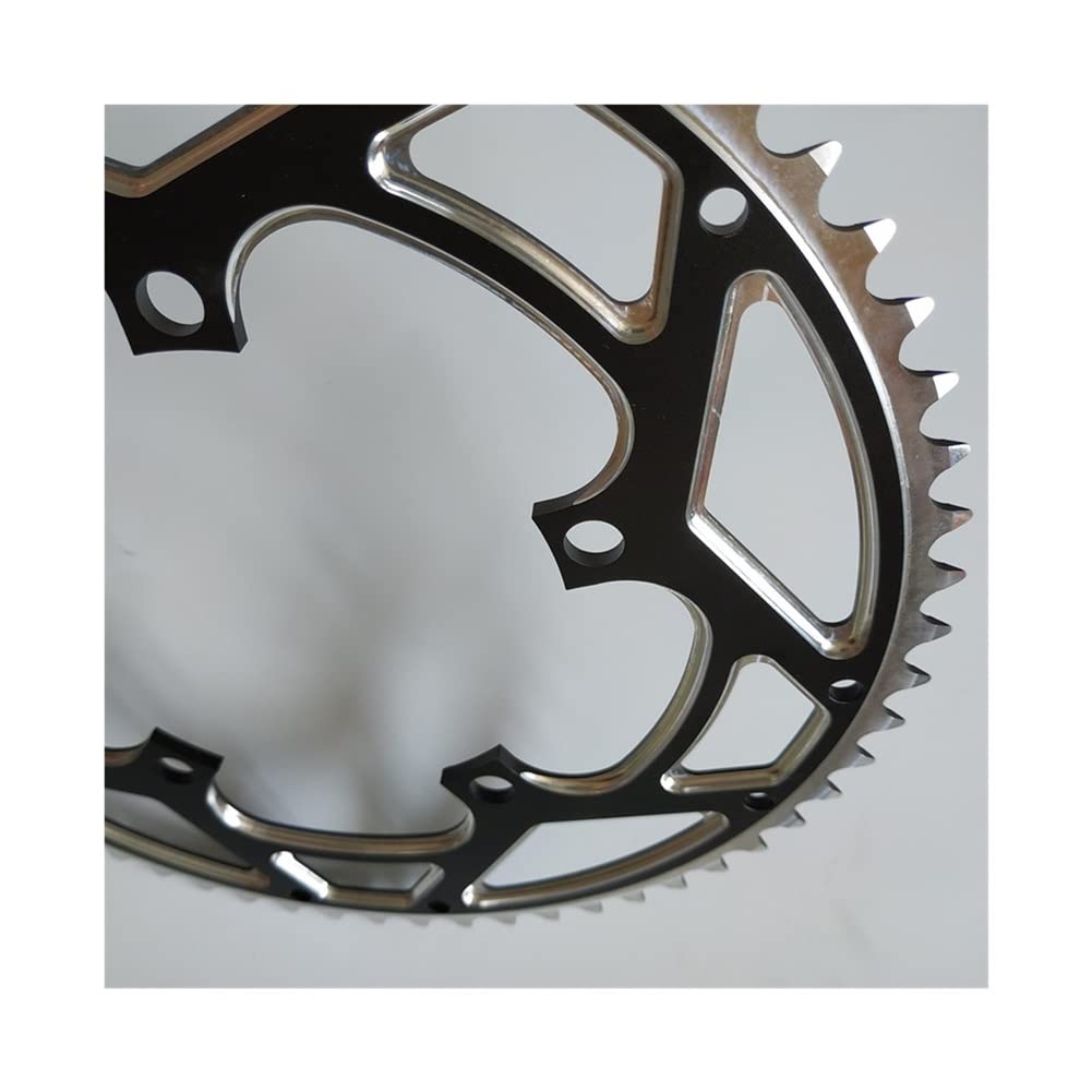 60T 130 BCD Chainring - High-Performance Folding Bicycle Crankset for Road/MTB/BMX | Durable Fixed Gear Bike Parts & Accessories | Ideal for Commuting, Urban Riding & Performance Cycling