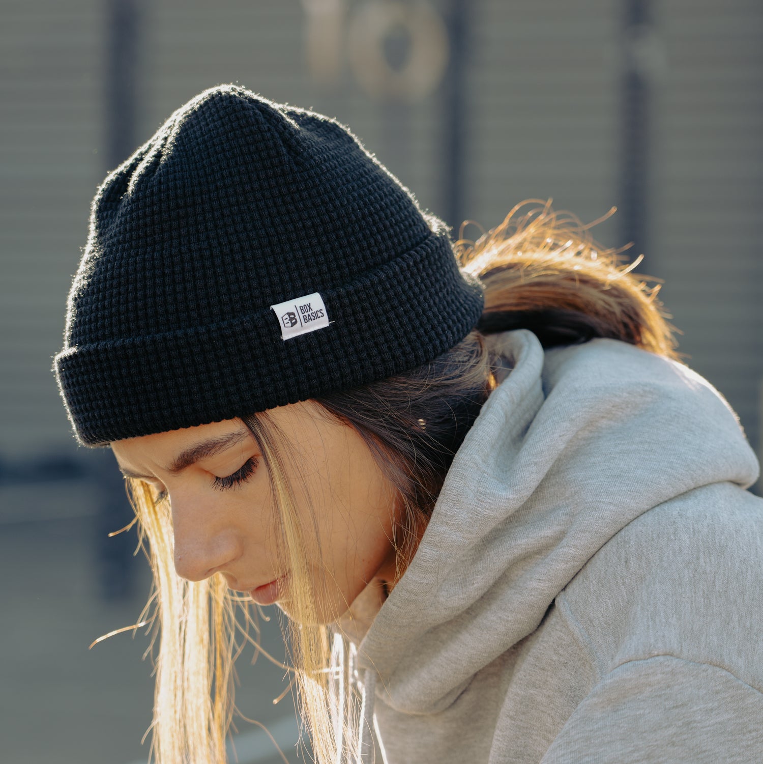 Box Basics Waffle Beanie - Soft Knit Winter Hat for Men & Women - Cozy Unisex Beanie for Cold Weather, Outdoor Activities & Casual Wear