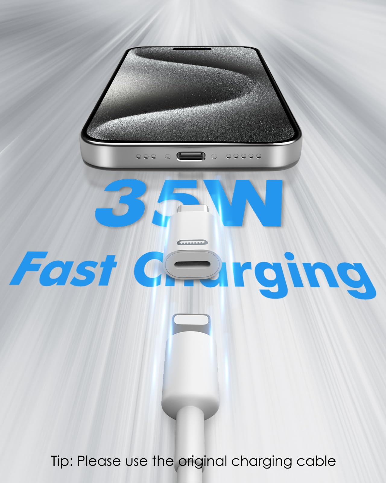 MoKo 2-Pack Lightning to USB C Adapter, USB-C to Lightning Converter for iPhone 15/16 Pro/16 Pro Max/Plus, Galaxy S24, iPad Pro/Air - Fast Charging & Data Sync (White) - Perfect for Travel, Office & Home Charging Stations