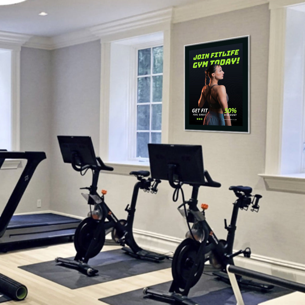 36x42 Poster Frame - SwingFrame Classic Black Wood Display for Art, Photos & Posters - Perfect for Home, Office & Gallery Decor