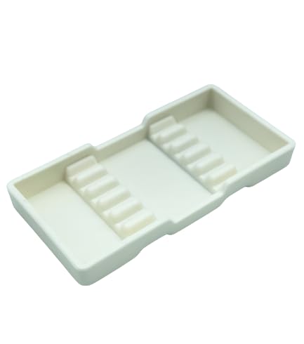 2-Pack Autoclavable Plastic Dental Instrument Organizer Trays #16A - Durable White Cabinet Tray for Dental Tools, Hand Instruments & Surgical Equipment - Perfect for Dental Clinics, Hospitals & Sterilization Areas