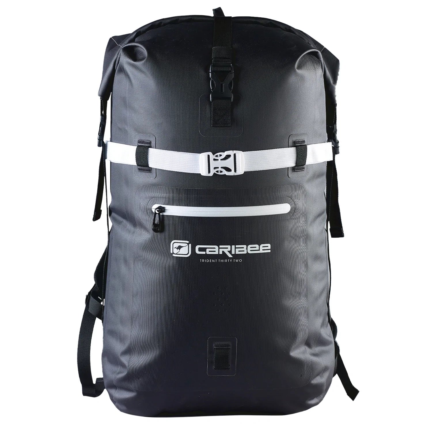 Caribee Trident 2.0 32L Waterproof Backpack - Black | Lightweight Travel Hiking Daypack for Outdoor Adventures & Commuting