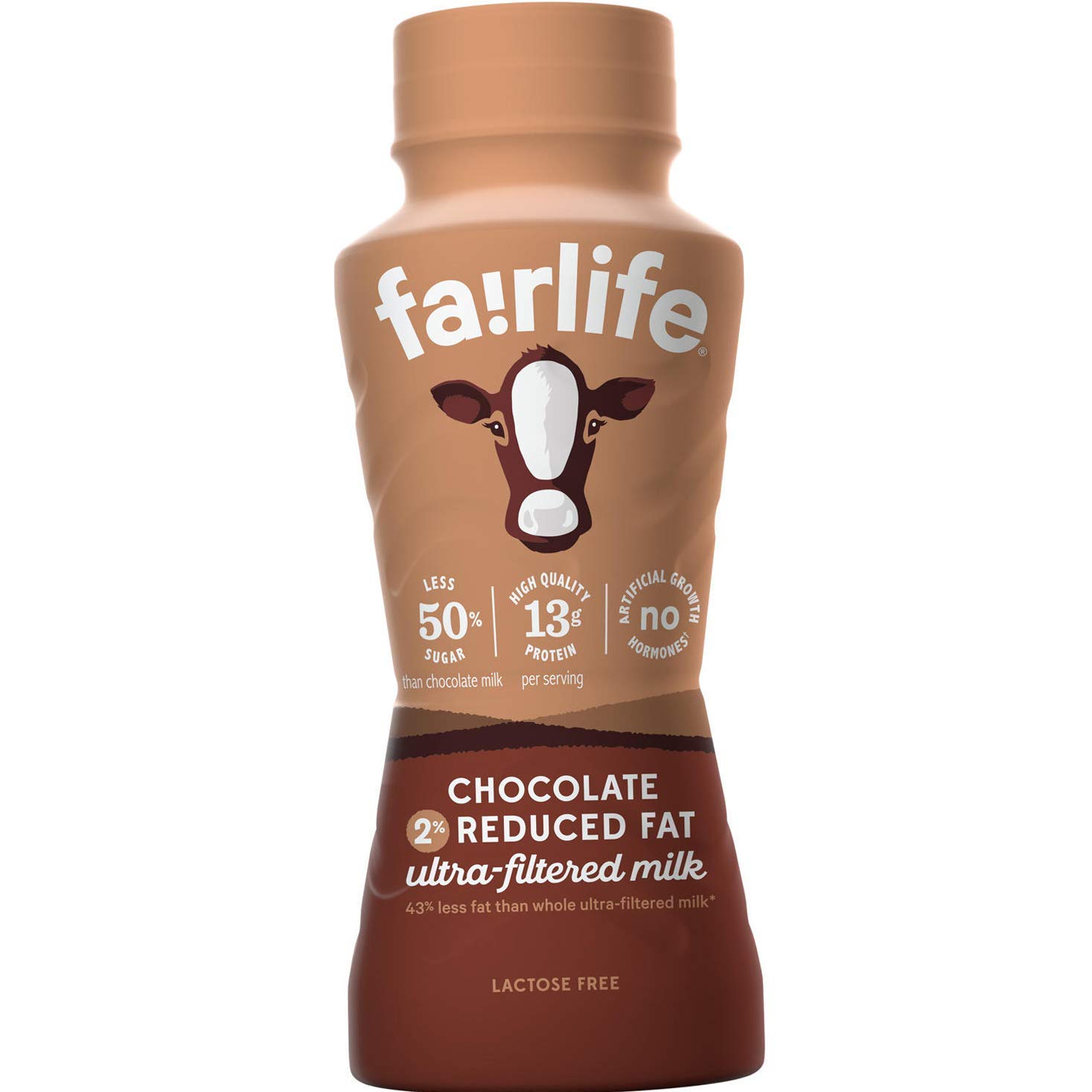 Fairlife Chocolate 2% Reduced Fat Ultra Filtered Milk - 12 Pack (8 Fl Oz Each) 96 Fl Oz Total - Rich Chocolate Flavor for Smoothies, Baking & Healthy Breakfasts