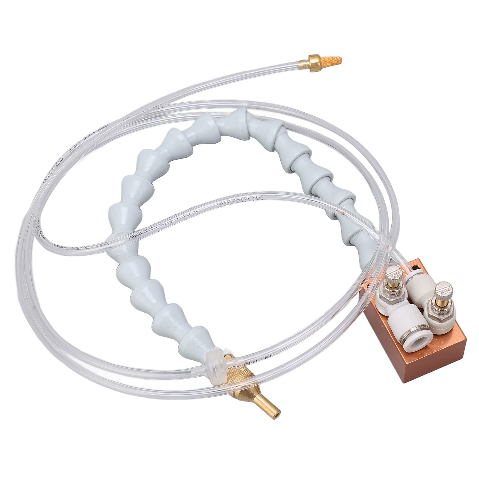 High-Performance Metal Cutting Cooling Sprayer - Transparent White Cooling Spray Machine for Lathe & Woodworking Tools | Improves Cutting Speed & Durability | Ideal for Metal Fabrication, CNC Machining & DIY Woodworking Projects