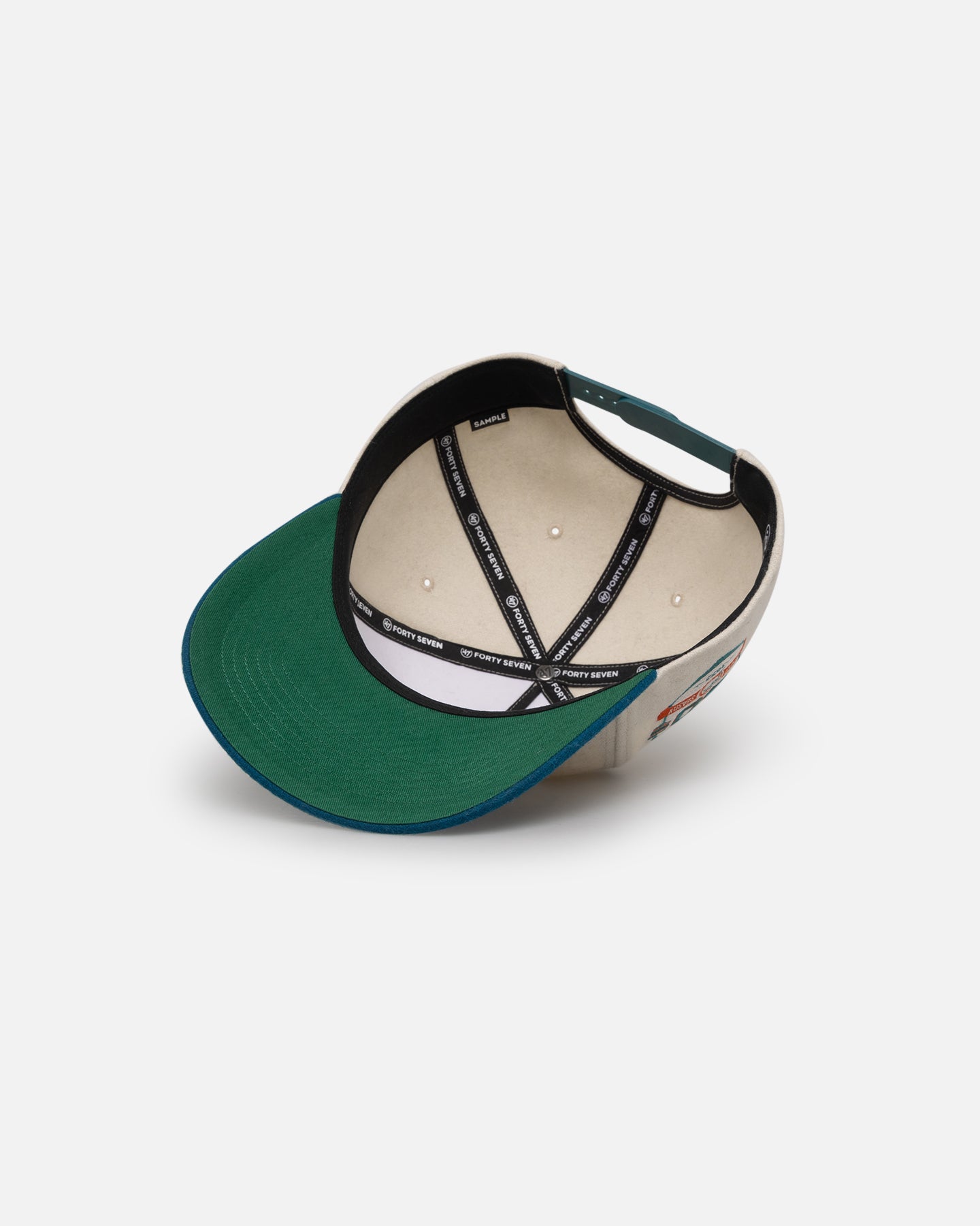 47 Brand Miami Dolphins Legacy Wooly Sure Shot Snapback Hat - Natural/Neptune - Perfect for NFL Games, Tailgating & Sports Fan Gifts