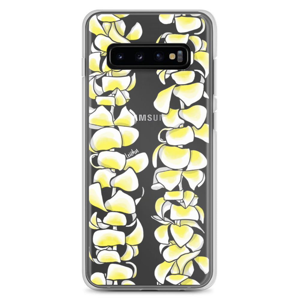 Plumeria Clear Phone Case for Samsung Galaxy - Slim Protective Cover for Everyday Use & Travel