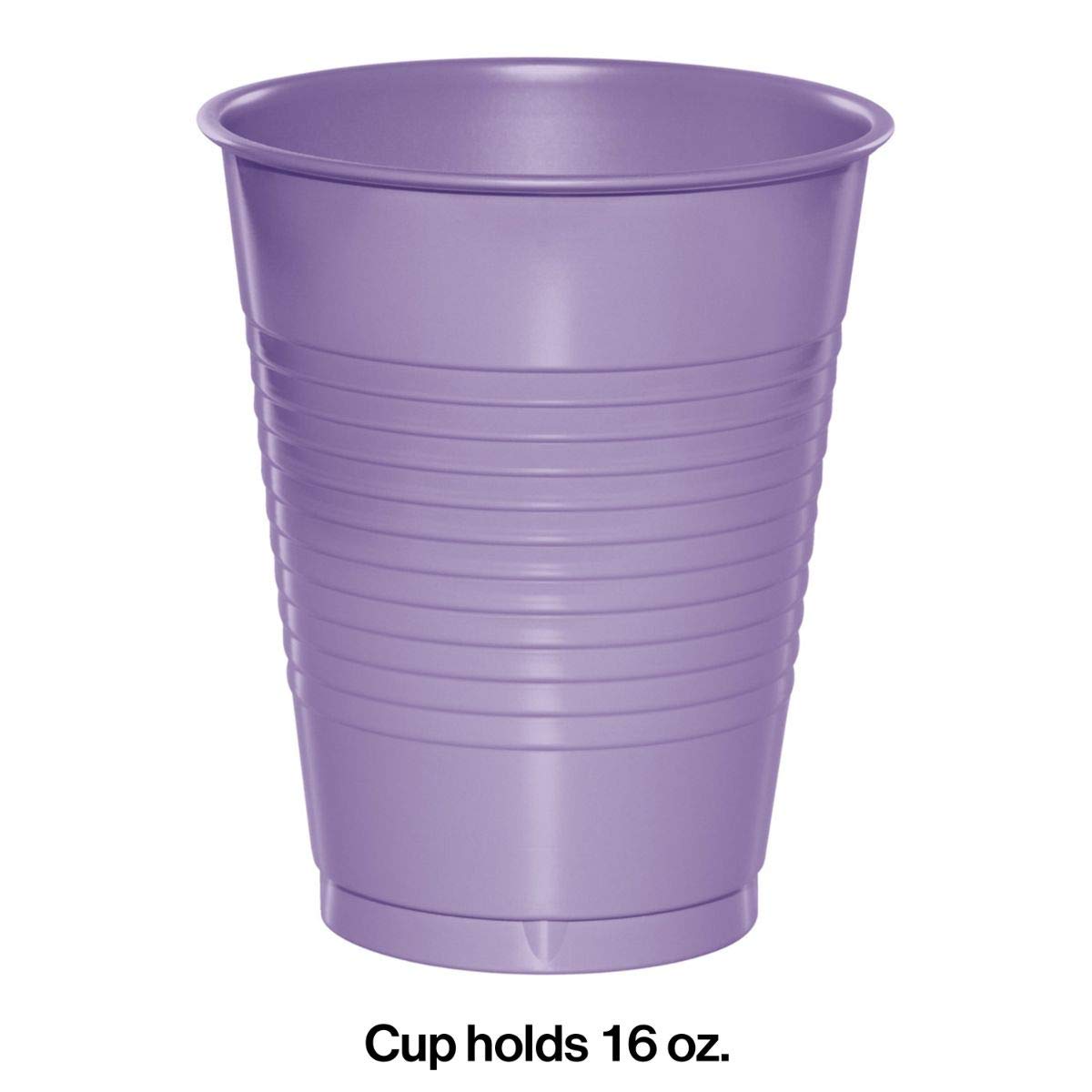 240-Pack Purple Disposable Plastic Cups 16oz - Lavender Party Tumblers for Drinking, Weddings, BBQs & Outdoor Events - Bulk Club Pack
