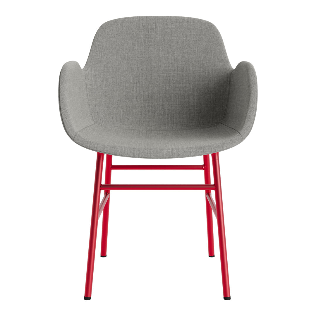 Modern Form Armchair with Sturdy Metal Legs & Premium Upholstery - Perfect for Living Room, Office or Reading Nook