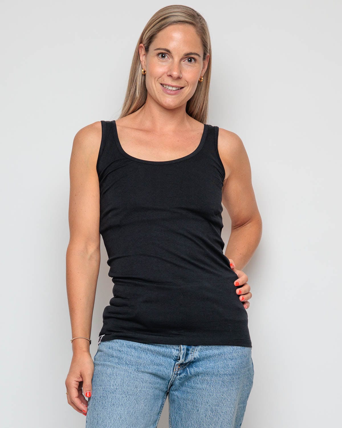 Men's Lightweight Cotton Vest - Black | Comfortable & Breathable for Outdoor Activities, Layering & Casual Wear